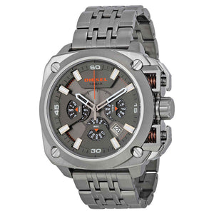 Buy Shop Diesel BAMF Chronograph Gray Dial Gray Steel Strap Watch For Men - DZ7344 USA Online
