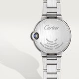 Buy Shop Cartier Ballon Bleu de Cartier Pink Dial Silver Steel Strap Watch for Women - WSBB0046 USA Online