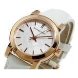 Buy Shop Burberry The City White Dial White Leather Strap Watch for Women - BU9209 USA Online