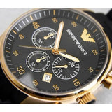Buy Shop Emporio Armani Sportivo Quartz Black Dial Black Steel Strap Watch For Men - AR8023 USA Online