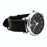 Buy Shop Emporio Armani Classic Quartz Black Dial Black Leather Strap Watch For Men - AR1692 USA Online
