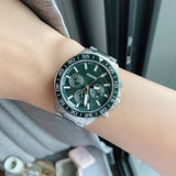 Buy Shop Fossil Bannon Chronograph Green Dial Silver Steel Strap Watch for Men - BQ2492 USA Online