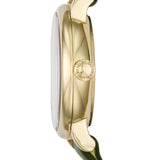 Buy Shop Marc Jacobs Baker Olive Dial Olive Leather Strap Watch for Women - MBM1330 USA Online