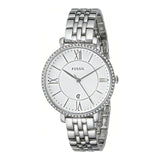 Buy Shop Fossil Jacqueline White Dial Silver Steel Strap Watch for Women - ES3631 USA Online