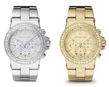 Buy Shop Michael Kors Dylan Quartz Gold Dial Gold Steel Strap Watch For Women - MK5861 USA Online