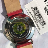 Buy Shop Coach Perry Silver Dial Red Leather Strap Watch for Women - 14503515 USA Online