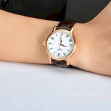 Buy Shop Tissot T Classic Carson White Dial Brown Leather Strap Watch For Men - T085.410.36.013.00 USA Online