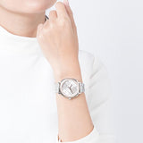 Buy Shop Michael Kors Nia Quartz Silver Dial Silver Steel Strap Watch For Women - MK3988 USA Online