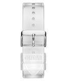 Buy Shop Guess Phoenix J Balvin White Dial Transparent Silicone Strap Watch For Men - V1051M1 USA Online