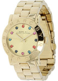 Buy Shop Marc Jacobs Blade Gold Dial Gold Steel Strap Watch for Women - MBM3141 USA Online