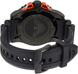 Buy Shop Emporio Armani Sportivo Quartz Black Dial Black Silicone Strap Watch For Men - AR5969 USA Online