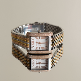 Buy Shop Michael Kors Emery Three-Hand White Dial Two Tone Steel Strap Watch for Women - MK4744 USA Online