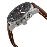 Tissot Supersport Chrono Black Dial Brown Leather Strap Watch for Men - T125.617.16.051.01