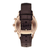 Buy Shop Emporio Armani Meccanico White Skeleton Dial Brown Leather Strap Watch For Men - AR60005 USA Online