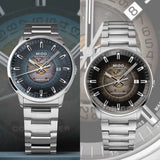 Buy Shop Mido Commander Automatic Gradient Blue Dial Silver Steel Strap Watch For Men - M021.407.11.411.01 USA Online