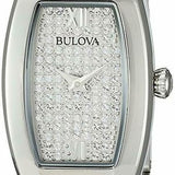 Bulova Crystal Collection Silver Dial Silver Steel Strap Watch for Women - 96L235