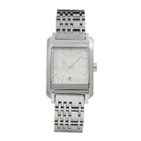 Buy Shop Burberry Nova Check Square White Dial Silver Steel Strap Watch for Women - BU1572 USA Online