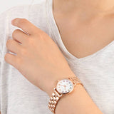 Buy Shop Marc Jacobs Baker Dexter White Dial Rose Gold Steel Strap Watch for Women - MBM3443 USA Online