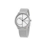 Buy Shop Calvin Klein Minimal White Dial Silver Mesh Bracelet Watch for Women - K3M5215X USA Online