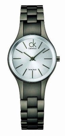 Buy Shop Calvin Klein Simplicity Silver Dial Grey Steel Strap Watch for Women - K4323620 USA Online