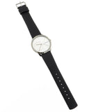 Buy Shop Calvin Klein Minimal Silver Dial Black Leather Strap Watch for Men - K3M211CY USA Online