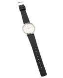 Buy Shop Calvin Klein Minimal Silver Dial Black Leather Strap Watch for Women - K3M221C6 USA Online