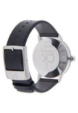 Buy Shop Calvin Klein Minimal Black Dial Black Leather Strap Watch for Men - K7621107 USA Online
