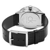 Buy Shop Calvin Klein Accent Black Dial Black Leather Strap Watch for Men - K2Y211C3 USA Online