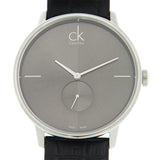 Buy Shop Calvin Klein Accent Black Dial Black Leather Strap Watch for Men - K2Y211C3 USA Online