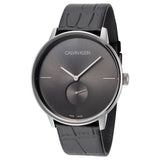 Buy Shop Calvin Klein Accent Black Dial Black Leather Strap Watch for Men - K2Y211C3 USA Online