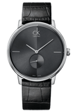 Buy Shop Calvin Klein Accent Black Dial Black Leather Strap Watch for Men - K2Y211C3 USA Online