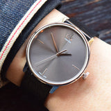 Buy Shop Calvin Klein Accent Black Dial Black Leather Strap Watch for Men - K2Y2X1C3 USA Online