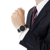 Buy Shop Calvin Klein Accent Black Dial Black Leather Strap Watch for Men - K2Y2X1C3 USA Online