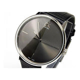 Buy Shop Calvin Klein Accent Black Dial Black Leather Strap Watch for Men - K2Y2X1C3 USA Online
