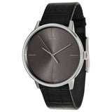 Buy Shop Calvin Klein Accent Black Dial Black Leather Strap Watch for Men - K2Y2X1C3 USA Online