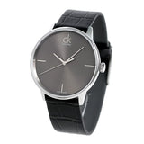 Buy Shop Calvin Klein Accent Black Dial Black Leather Strap Watch for Men - K2Y2X1C3 USA Online