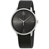 Buy Shop Calvin Klein Accent Black Dial Black Leather Strap Watch for Men - K2Y2X1C3 USA Online