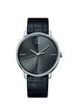 Buy Shop Calvin Klein Accent Black Dial Black Leather Strap Watch for Men - K2Y2X1C3 USA Online