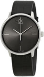 Buy Shop Calvin Klein Accent Black Dial Black Leather Strap Watch for Men - K2Y2X1C3 USA Online
