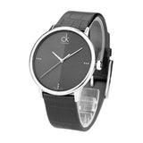 Buy Shop Calvin Klein Accent Black Dial Black Leather Strap Watch for Men - K2Y2X1CU USA Online