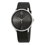 Buy Shop Calvin Klein Accent Black Dial Black Leather Strap Watch for Men - K2Y2X1CU USA Online