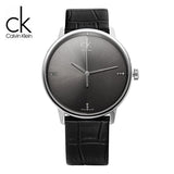 Buy Shop Calvin Klein Accent Black Dial Black Leather Strap Watch for Men - K2Y2X1CU USA Online