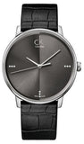Buy Shop Calvin Klein Accent Black Dial Black Leather Strap Watch for Men - K2Y2X1CU USA Online