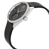 Buy Shop Calvin Klein Accent Black Dial Black Leather Strap Watch for Women - K2Y231C3 USA Online