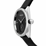 Buy Shop Calvin Klein Accent Black Dial Black Leather Strap Watch for Women - K2Y231C3 USA Online