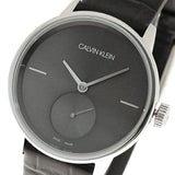 Buy Shop Calvin Klein Accent Black Dial Black Leather Strap Watch for Women - K2Y231C3 USA Online
