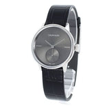Buy Shop Calvin Klein Accent Black Dial Black Leather Strap Watch for Women - K2Y231C3 USA Online