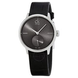 Buy Shop Calvin Klein Accent Black Dial Black Leather Strap Watch for Women - K2Y231C3 USA Online