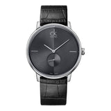 Buy Shop Calvin Klein Accent Black Dial Black Leather Strap Watch for Women - K2Y231C3 USA Online
