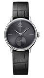 Buy Shop Calvin Klein Accent Black Dial Black Leather Strap Watch for Women - K2Y231C3 USA Online